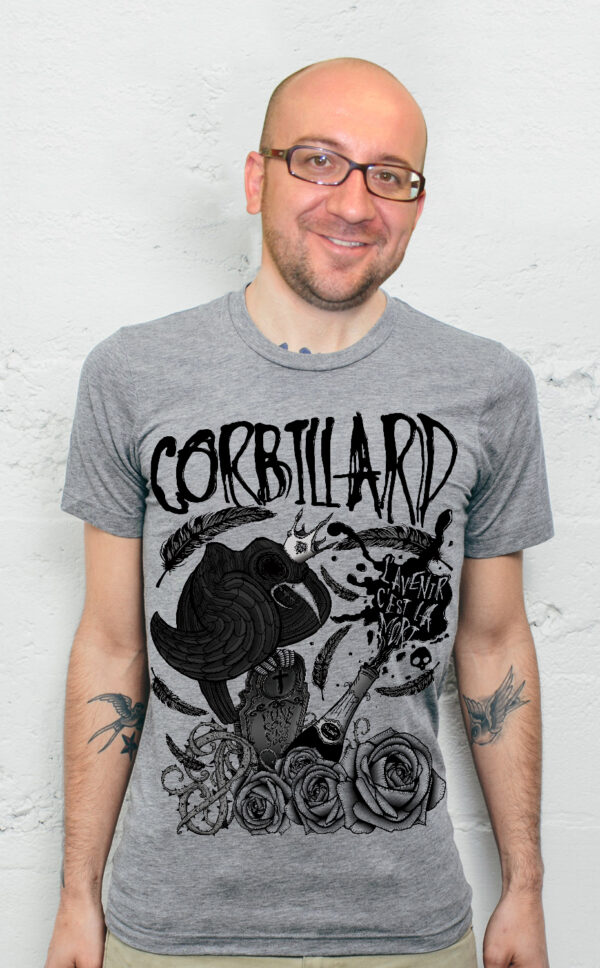 Corbillard - T-shirt - Corbeau