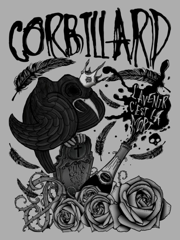 Corbillard - T-shirt - Corbeau – Image 2
